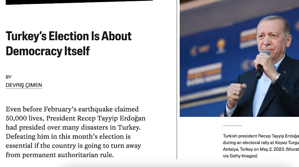 Turkey’s election is about democracy itself